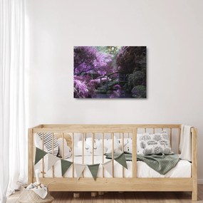 Kép - Misztikus kert (üvegen) (70x50 cm)