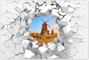 Poszterek 90x60 Fa szélmalom