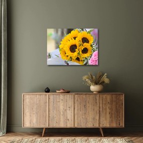 Napraforgós esküvői csokor képe (70x50 cm)