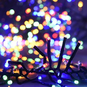 színes fényű fürtös PVC LED-szalag 1000 LED-del 11 m
