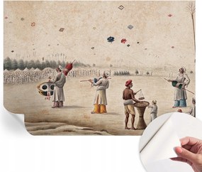 Öntapadós Stílusos Dekoratív Fotótapéta Emelkedő papírsárkányok 312x219 cm