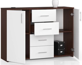 Komód Kiran  (wenge + fehér). 1069791