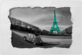 Poszterek 90x60 Türkiz Eiffel-torony