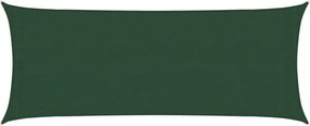 vidaXL sötétzöld HDPE napvitorla 160 g/m² 2 x 5 m