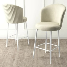 Alte Cream and White bárszék szett, 2 db, 2 db