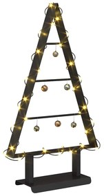 Fém karácsonyfa állvánnyal Fekete 60 cm Acél