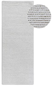 Fehér kézi szövésű gyapjú futószőnyeg 80x200 cm Francois – Villeroy&Boch