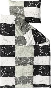 Krepp ágynemű KASPARO BLEND szürke Ágyneműhuzat mérete: 70 x 90 cm | 140 x 200 cm