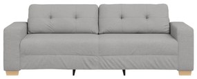 3-Fős Kanapé Felhő Szürke 180 cm Textil