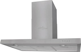 vidaXL Lapos rozsdamentes szagelszívó 900 mm
