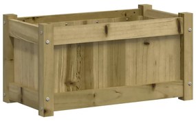 impregnált fenyőfa virágláda 60x31x31 cm