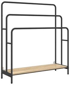 Ruhaszárító polcokkal sonoma tölgy 90 x 30 x 100.5 cm Faanyag