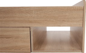 Egyszemélyes ágy 1S/90, sonoma tölgyfa, TEYO