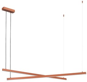 Argon 8837 - LED Csillár zsinóron MIAMI LED/74W/230V 3000K barna