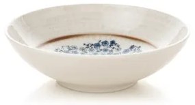 24 darabos étkészlet kék/bézs/porcelán