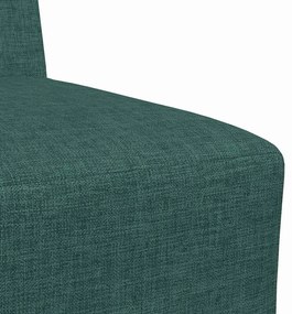 Karfa Nélküli Modularis Kanapé Egység 2 pcs Sötétzöld