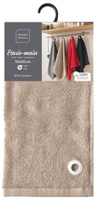 Bézs frottír pamut törölköző 50x50 cm Cuistot – douceur d'intérieur