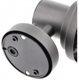 Lámpa Kerti lámpatest KERTA-A, E27, MAX.12W, IP44, AC220-240V ,50-60Hz,falra szerelhető, grafit