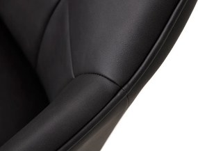 Sötétszürke kárpitozott karfás étkezőfotel szett 2 db-os Nolan Square – Unique Furniture