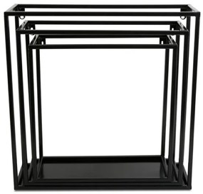 Fali polc 35x35 cm fekete