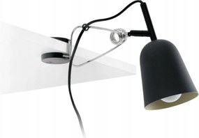 Faro Studio fekete és krémszínű asztali lámpa csiptetővel, E14, 8W, IP20