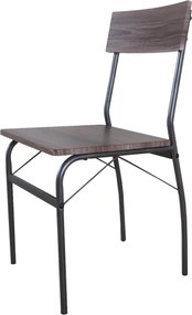 Étkezőgarnitúra, barna/fekete, GIROL SET 1+4