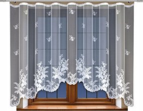 Mg Függöny 21926 jacquard ív 450x150 kész lengyel szalaggal