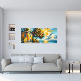 Kép - Ház narancsokkal I. (120x50 cm)