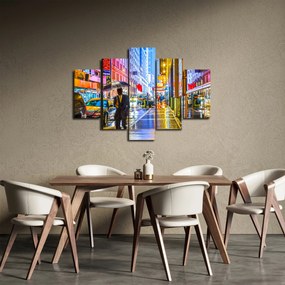 Kép - Város neonfényben (150x105 cm)
