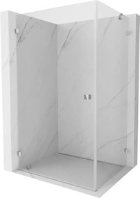 Mexen Lunar-B bal oldali zuhanykabin 85 x 80 cm, átlátszó, króm - 832-085-080-01-00-L