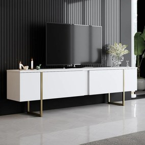 Luxe White and Gold TV-állvány