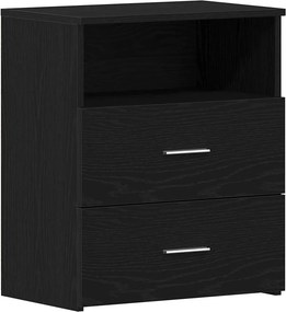 vidaXL Éjjeliszekrény fiókkal Fekete tölgy 50 x 32 x 60 cm Faanyag