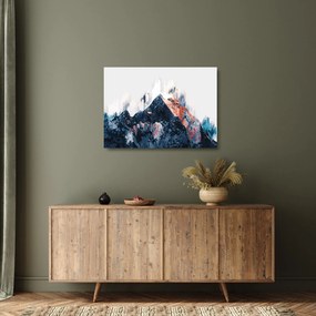 Kép - Absztrakt hegy (üvegen) (70x50 cm)
