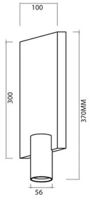 Fali spotlámpa GENESIS 1xGU10/8W/230V fekete