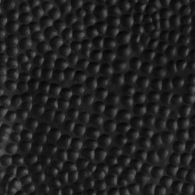 fekete kalapált alumínium dohányzóasztal 70 x 30 cm