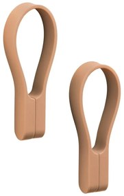 Bézs szilikon akasztó szett 2 db-os Loop – Zone
