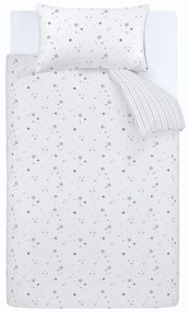 Fehér kétszemélyes pamut gyerek ágyneműhuzat 200x200 cm Stars – Bianca