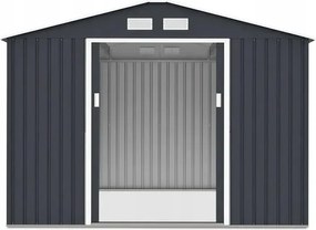 Műanyag kerti házikó Szerszámtároló 277x255 cm Abiko