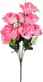 Mesterséges Csokor 7 Rózsa 54 cm Rózsa Virágok Sírra Asztaldísz