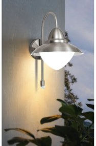 EGLO 87105 - Kültéri szenzoros fali lámpa SIDNEY 1xE27/60W IP44