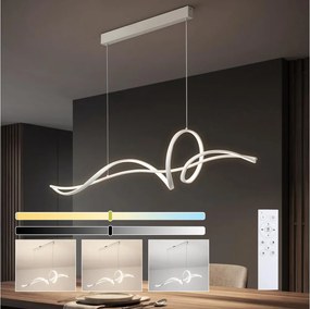 Brilagi - LED dimmelhető kábeles csillár SIGNATURE LED/55W/230V 120x23 cm fehér + távirányító