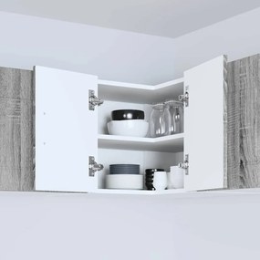 Fali konyhaszekrény Szürke Sonoma 57 x 57 x 40 cm Faanyag