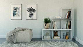 Drohmo Step 3X3 polc, 115x115x30 cm, fehér