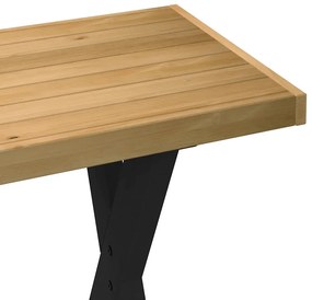 íróasztal NOAIN X alakú lábak 120x50x75 cm tömör fa fenyőfa