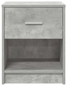 2 db betonszürke éjjeliszekrény fiókkal 40x34x50 cm