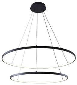 Zuma Line 2023200-BK - LED Csillár zsinóron BRENO LED/60W/230V 3000/4000/6000K