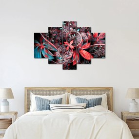 Absztrakt képek egzotikus virágok (150x105 cm)