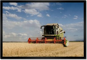 Poszterek keretben 60x40 Kombájn az aratás során