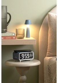 Digitális ébresztőóra vezeték nélküli töltővel Chunky LED – Karlsson