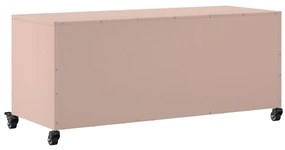 rózsaszín acél TV-szekrény 100,5 x 39 x 43,5 cm